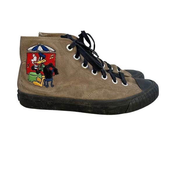Vintage Keds Loony Tunes High Tops Daffy Duck Size 8 - Picture 1 of 8